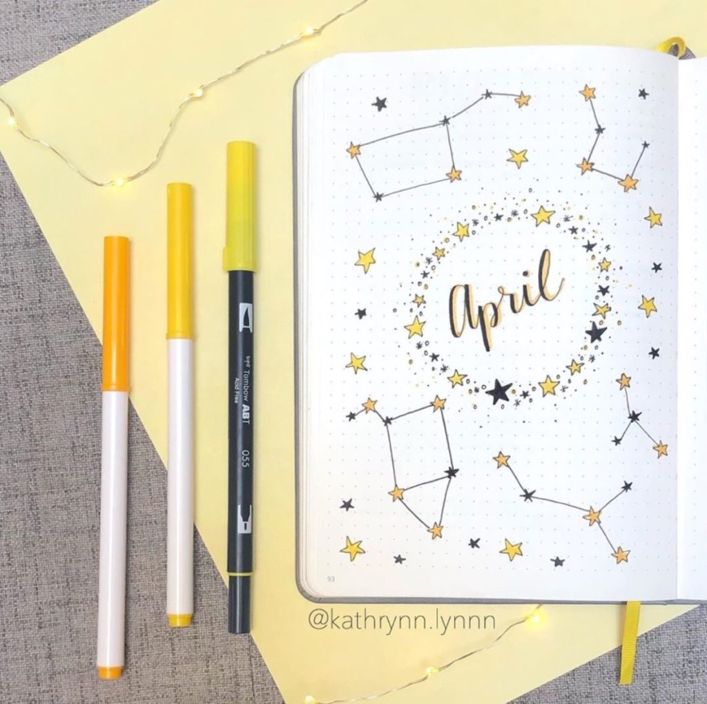 25 Wonderful April Bujo Spreads You Need to See - atinydreamer