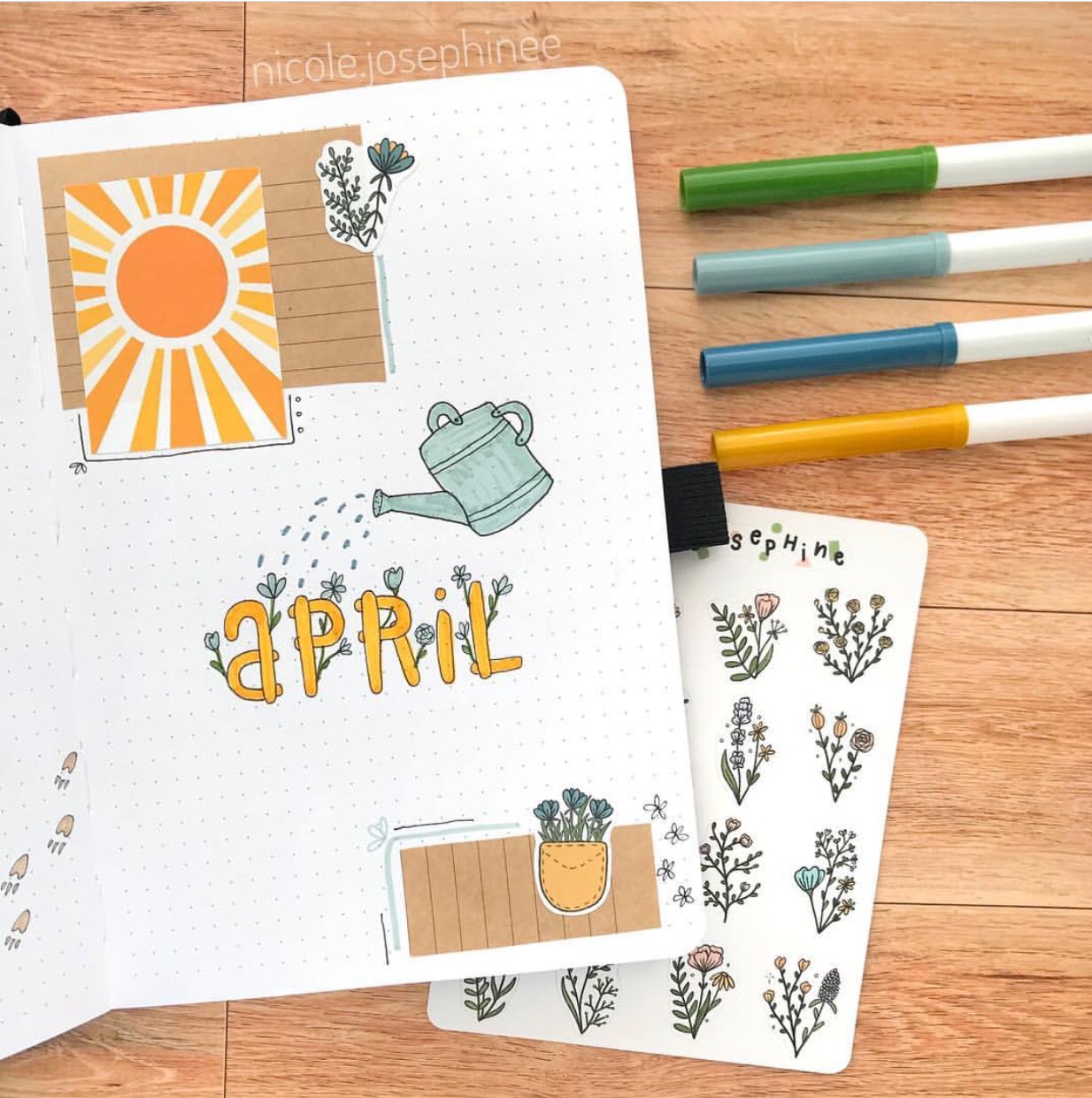 25 Wonderful April Bujo Spreads You Need to See - atinydreamer