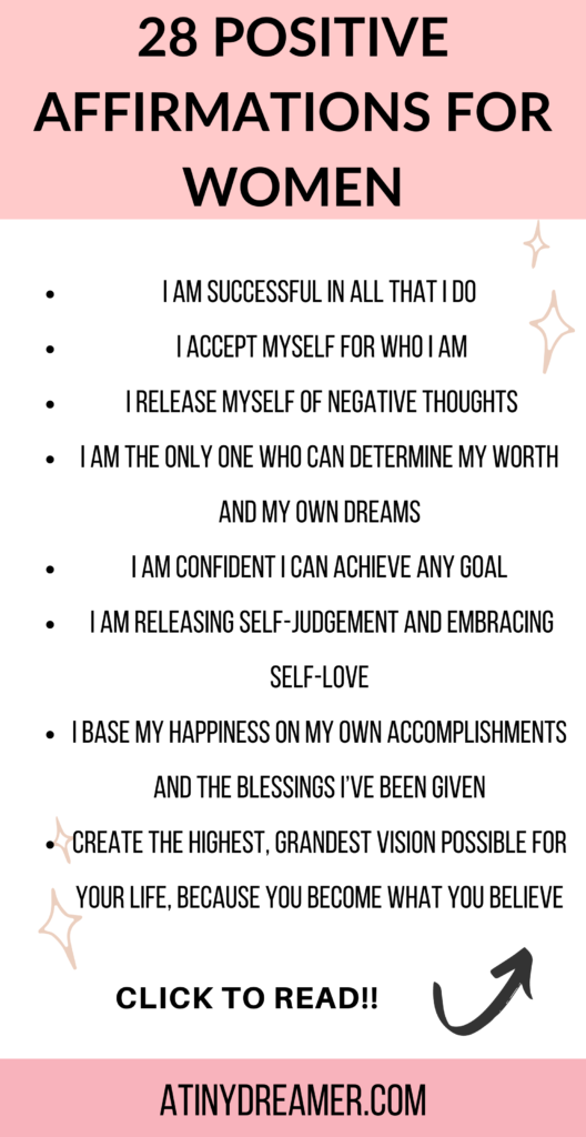 Positive affirmations for women