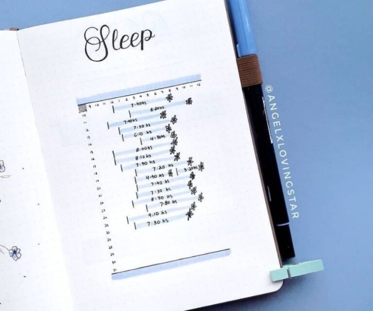 24 Adorable Sleeping Trackers for Your Bullet Journal