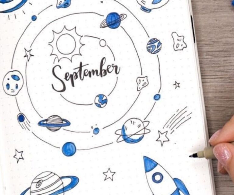 25 Galaxy and Space Themed Bujo Spreads You Need