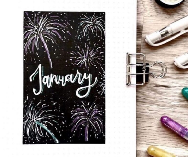 January Bujo Spreads for 2020