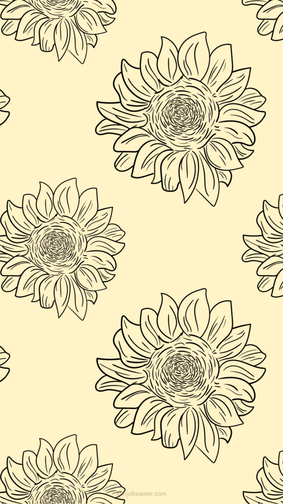 Sunflower iPhone Wallpaper - Free Phone Background - Verderamade