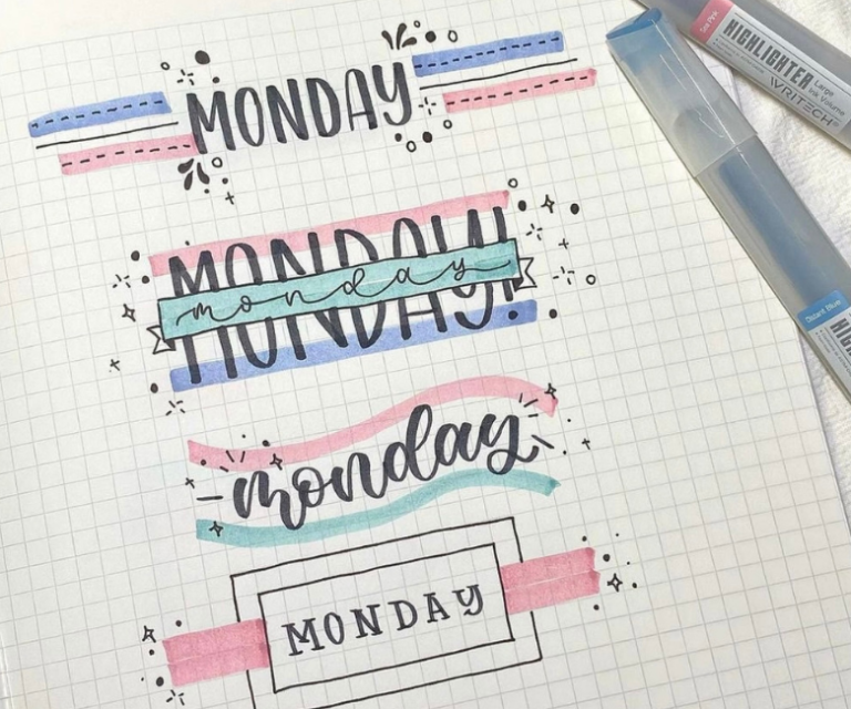 61 Best Bujo Weekday Titles for Inspiration