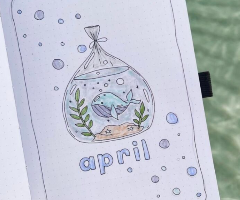 58 Best April Bujo Cover Spreads for Inspiration