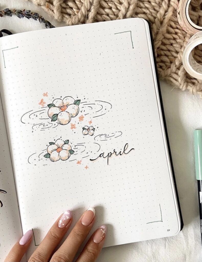 58 Best April Bujo Cover Spreads for Inspiration - atinydreamer