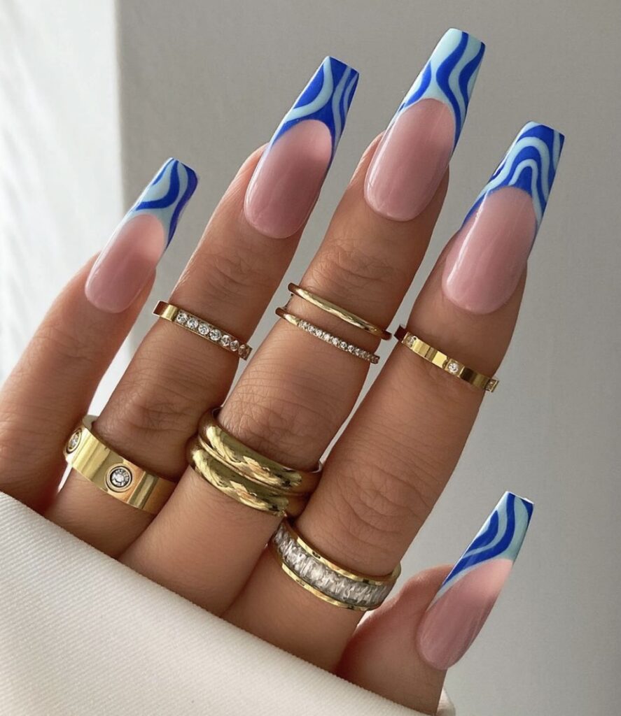 50+ Wonderful Summer Nail Colors of 2020 | Acrylic nails ... | Coffin shape  nails, Blue acrylic nails, Ballerina nails designs