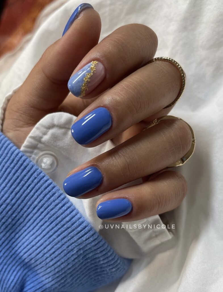 PhoebeSummerNails x 14 Day Mani Blue Celestial Nails | 14 Day Manicure