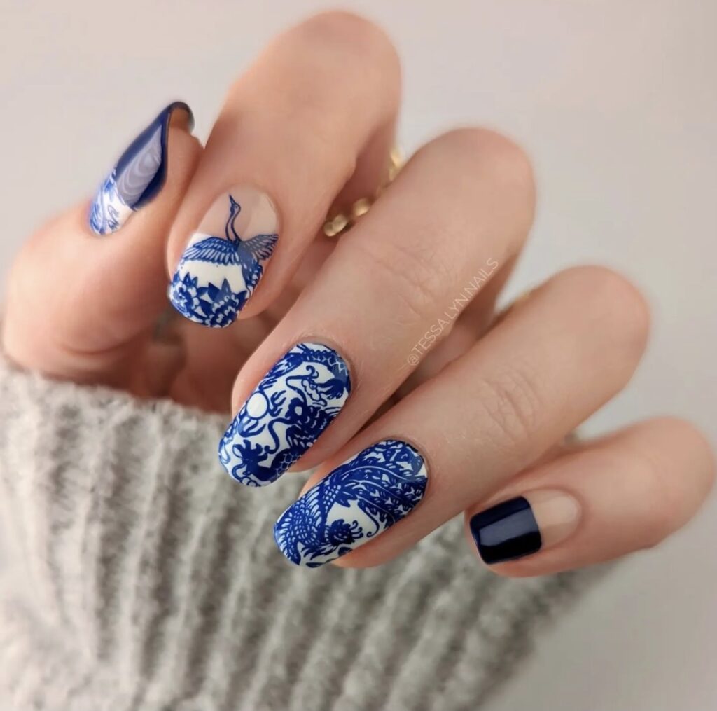 50+ Stunning Winter Blue Nail Designs to Recreate! - Prada & Pearls