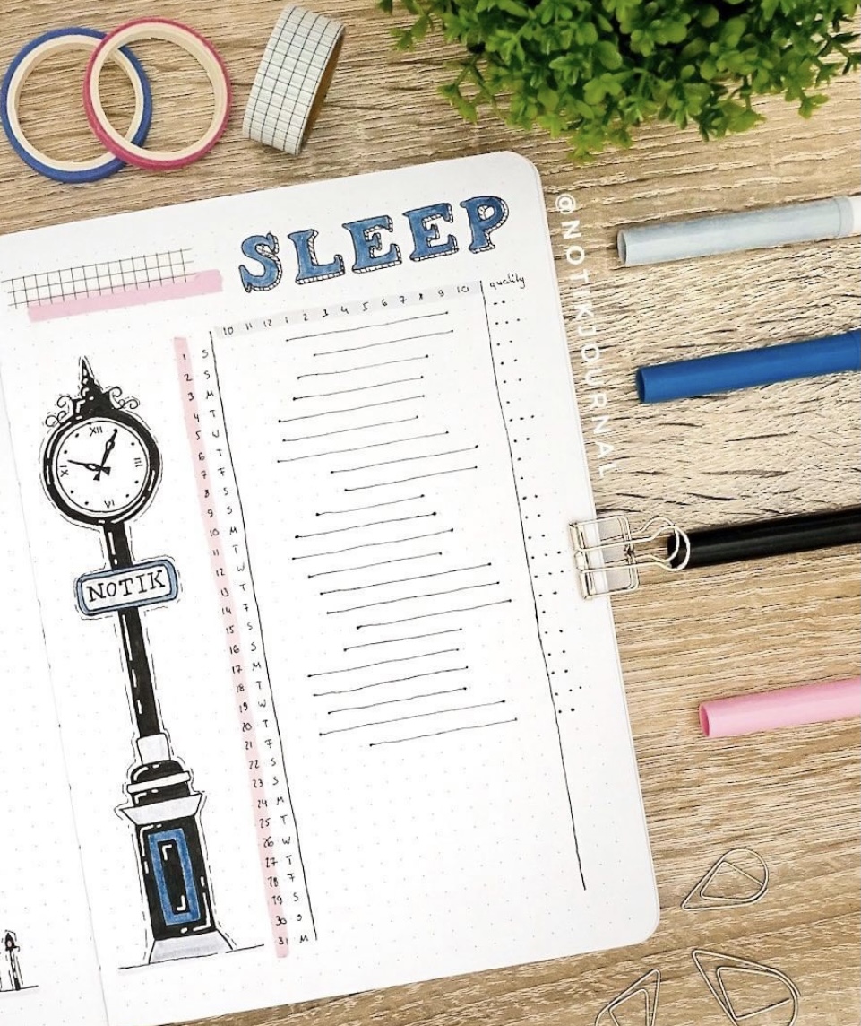 37 Best Sleep Tracker Bullet Journal Spreads to Copy Now - atinydreamer