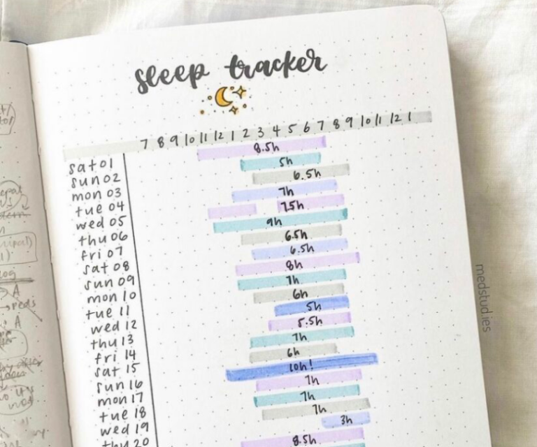 37 Best Sleep Tracker Bullet Journal Spreads to Copy Now