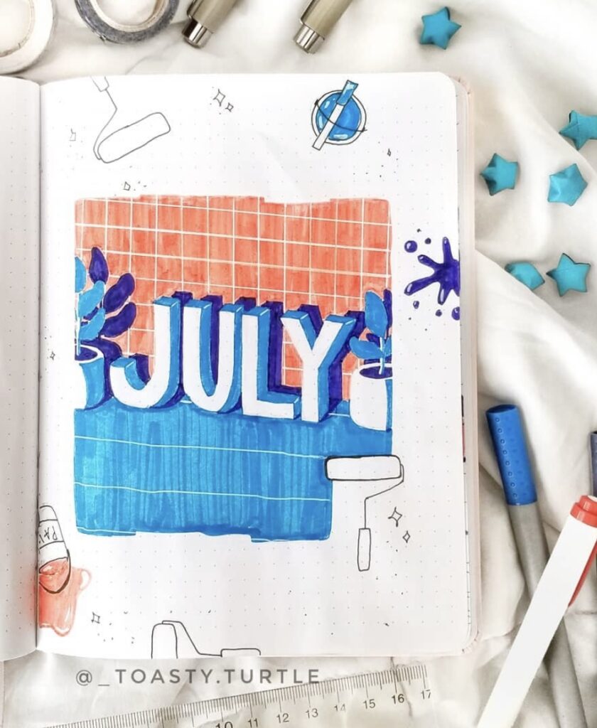 45 Best July Bullet Journal Spreads to Copy Now - atinydreamer