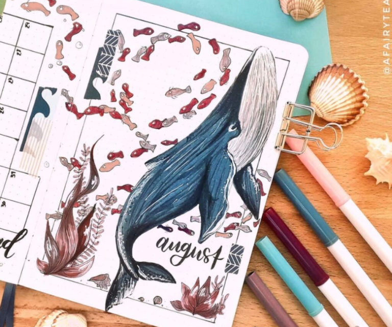 48 Best August Bujo Cover Spreads to Try today
