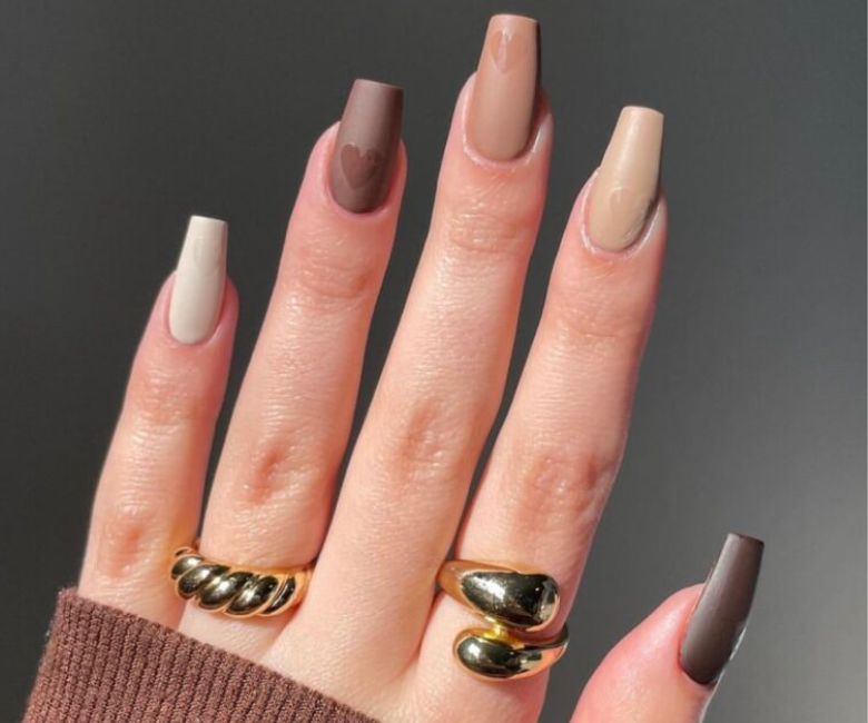 Chocolate Brown Nail Designs - wide 6
