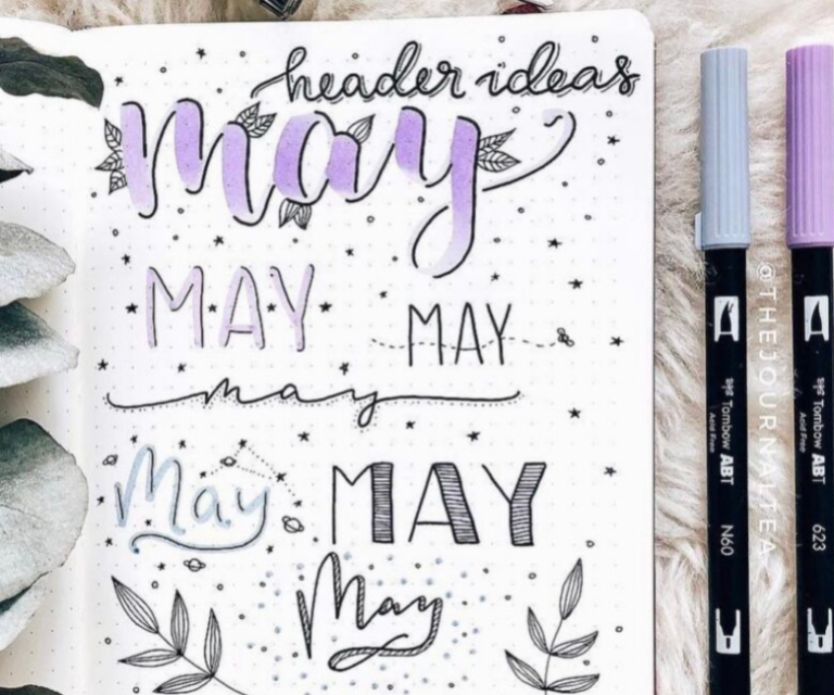 12 Best May Bujo Headers to Use for Your Bullet Journal