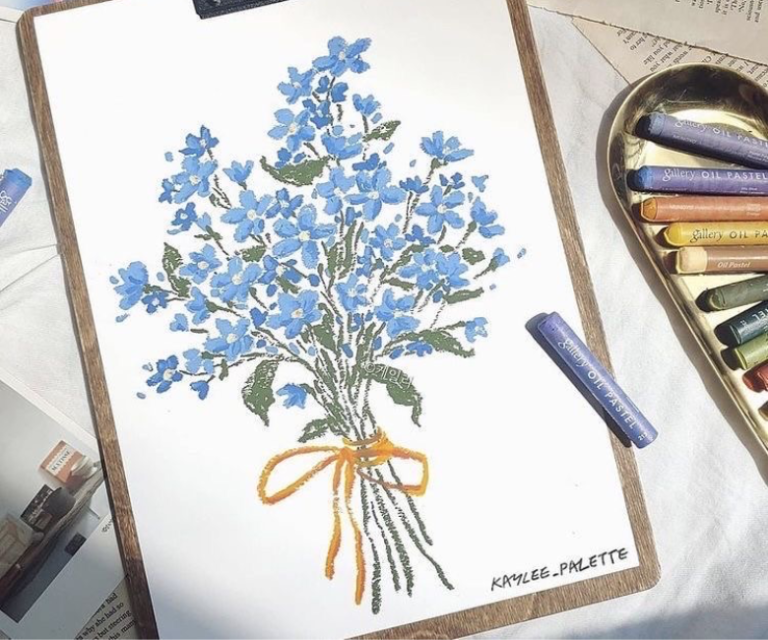28 Best Oil Pastel Art Easy Flowers to draw today