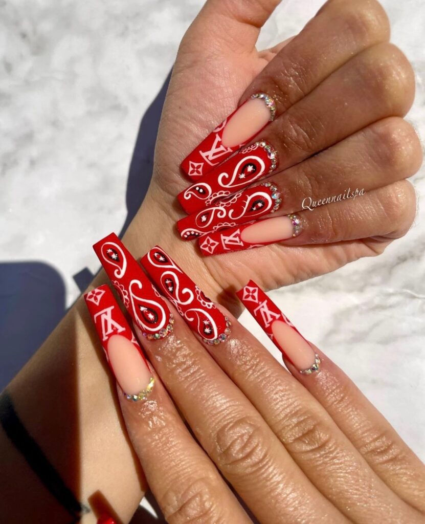 Pin by julz ferrari on nails  Red nail art designs, Red nails