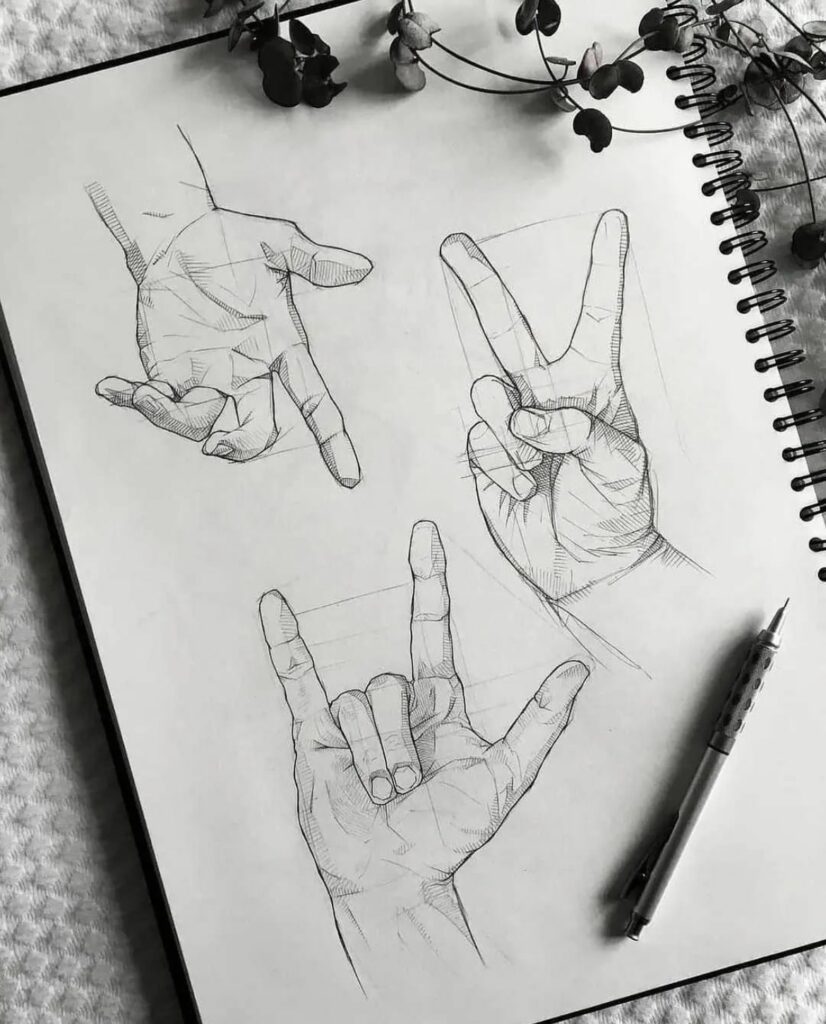 drawing ideas hand