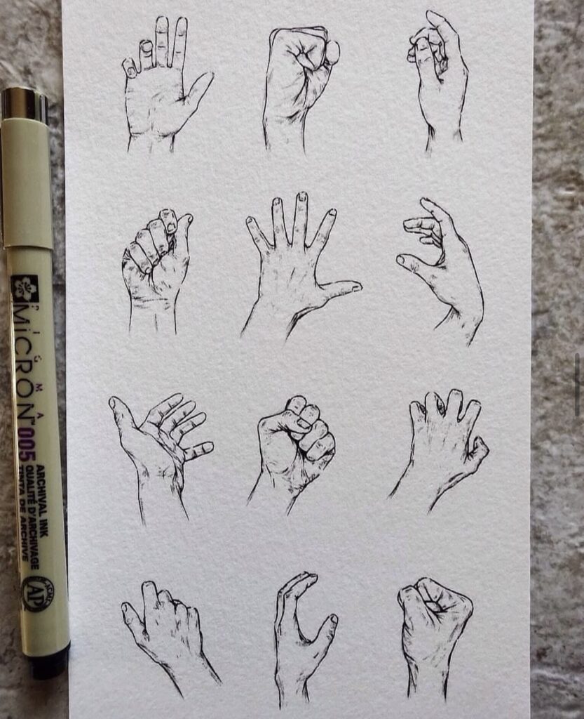 drawing ideas hand