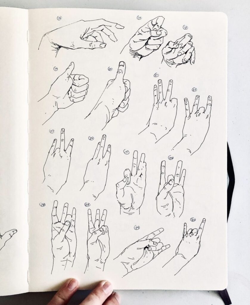 drawing ideas hand