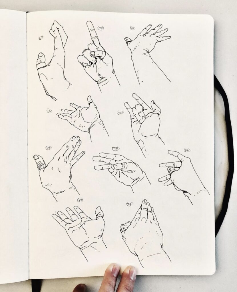 drawing ideas hand