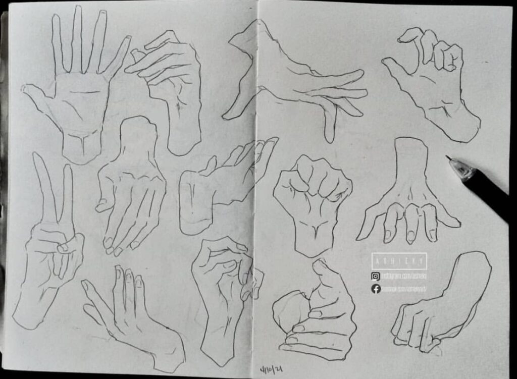 drawing ideas hand