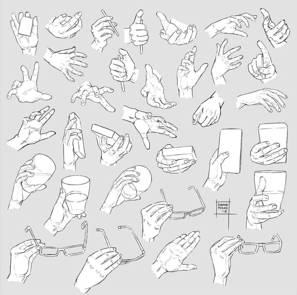 drawing ideas hand