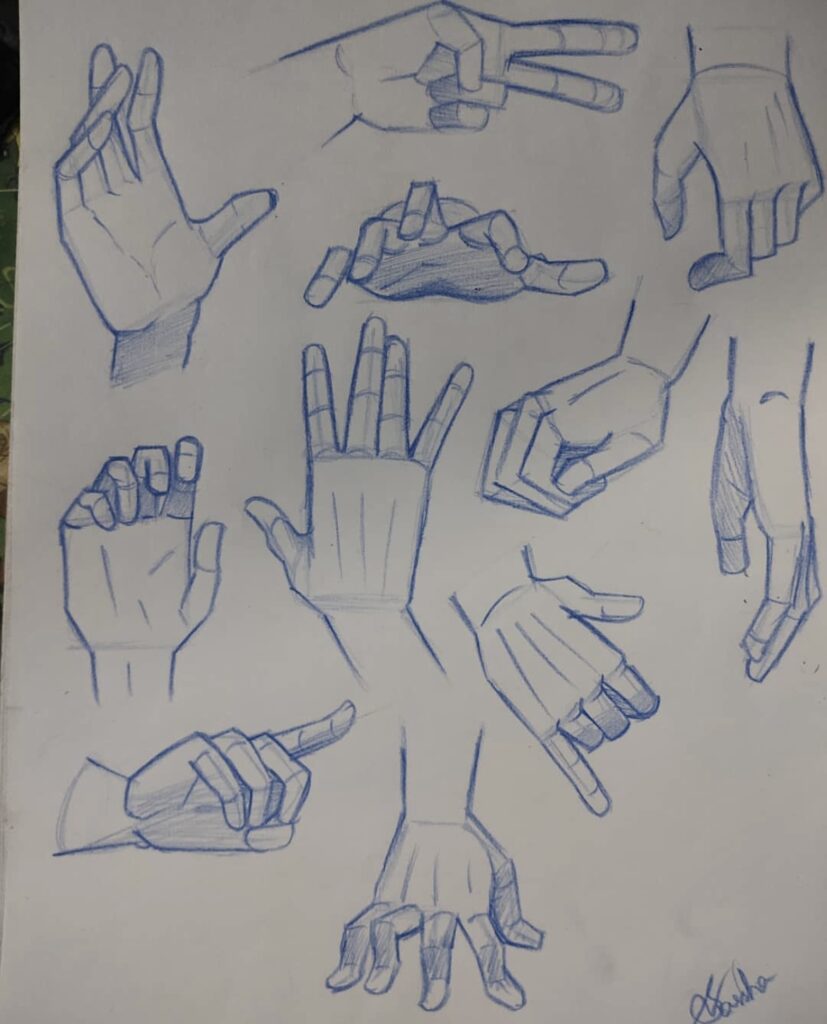 drawing ideas hand