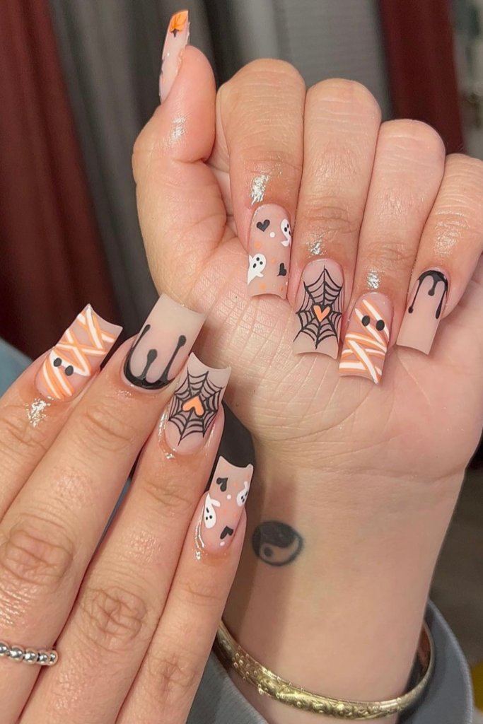 How To - Spider Web Nail Design For Halloween | BarBella Co.