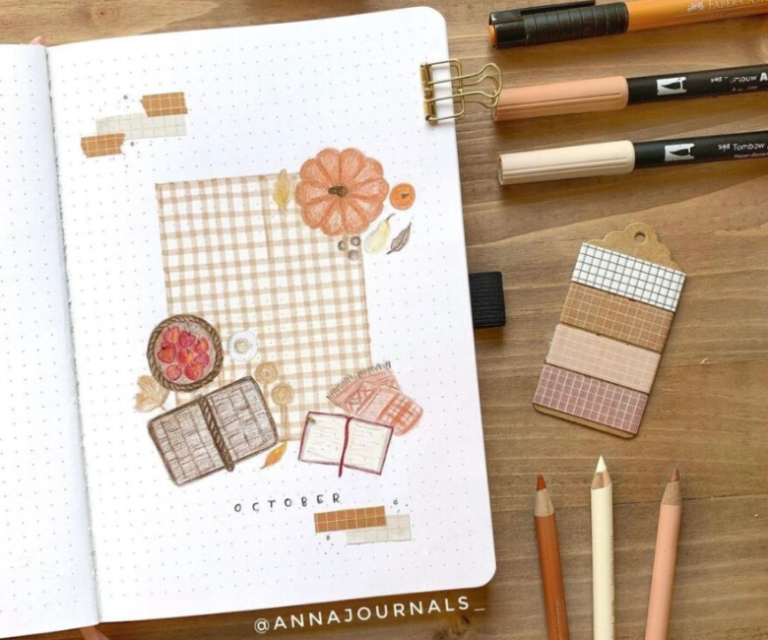 79 Best October Bujo Cover Spreads to Copy