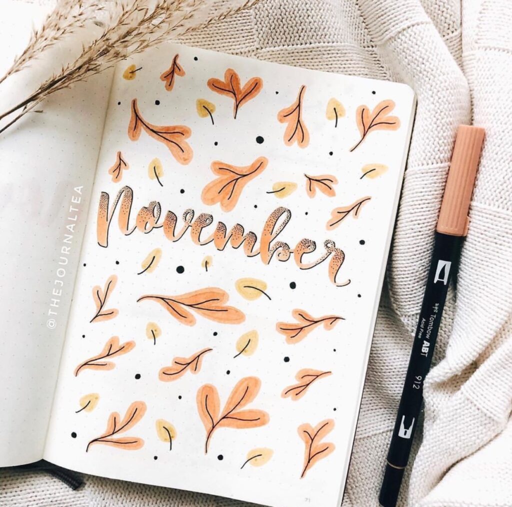 100+ Best November Bujo Spreads for Inspiration - atinydreamer