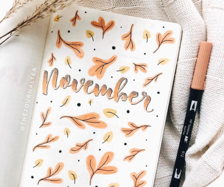 100+ Best November Bujo Spreads for Inspiration