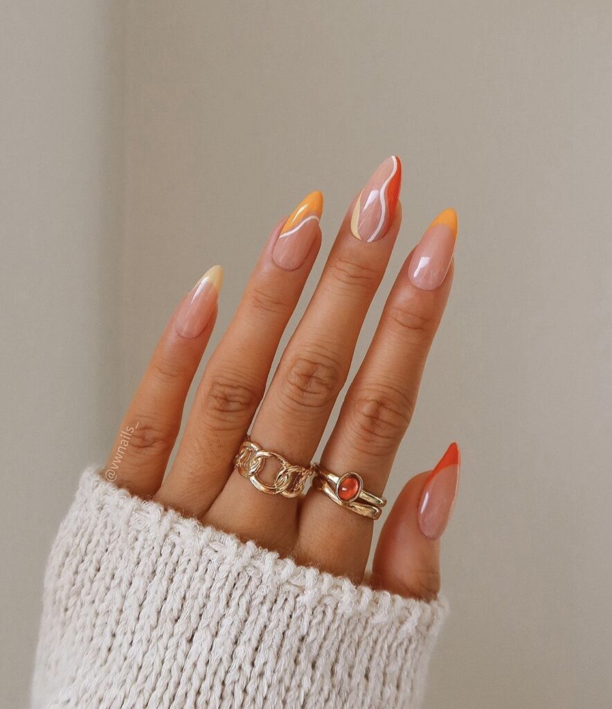 Orange Mani Inspo For Your Next Nail Appointment