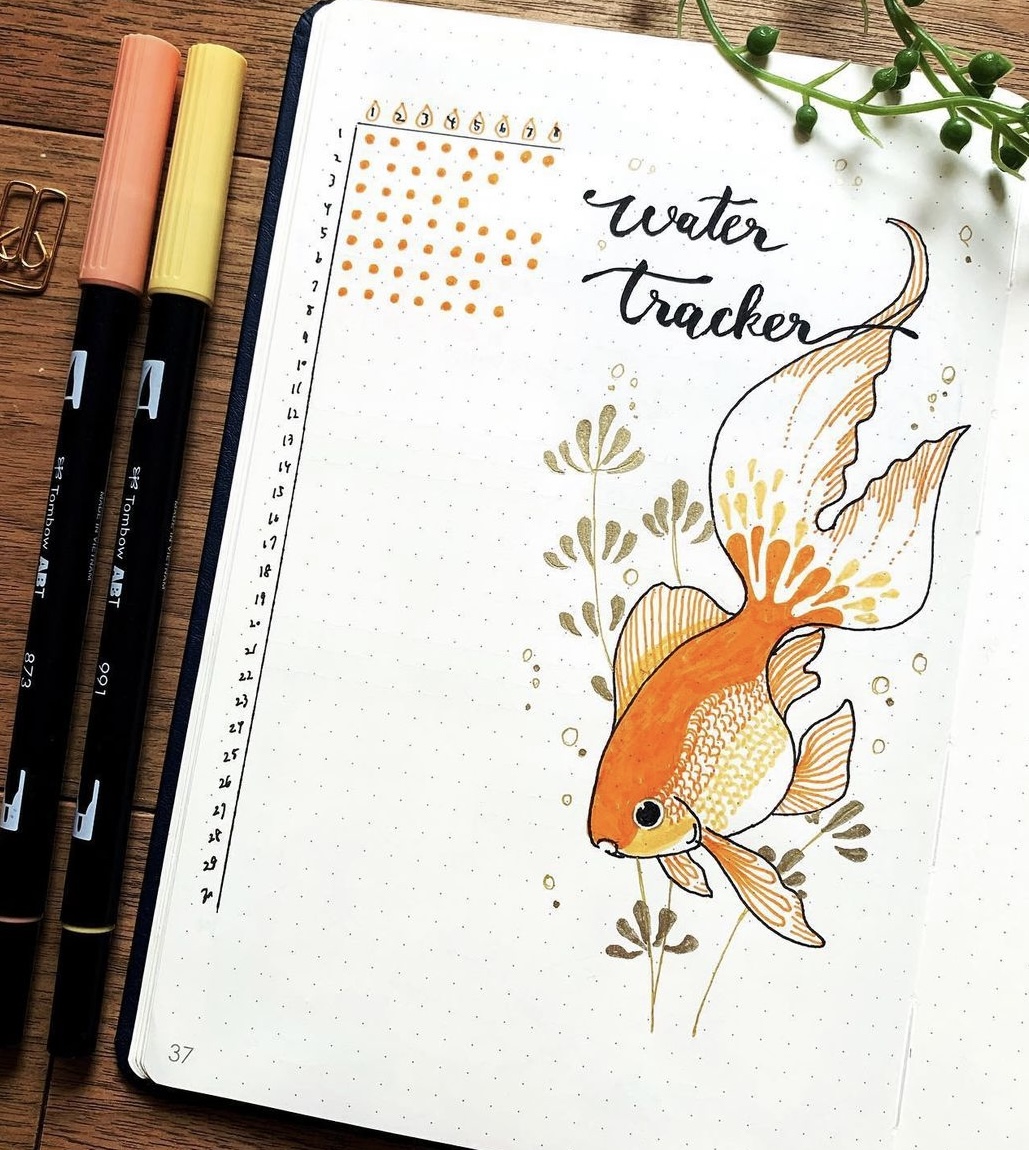 31 Best Water Tracker Spreads to Recreate today - atinydreamer