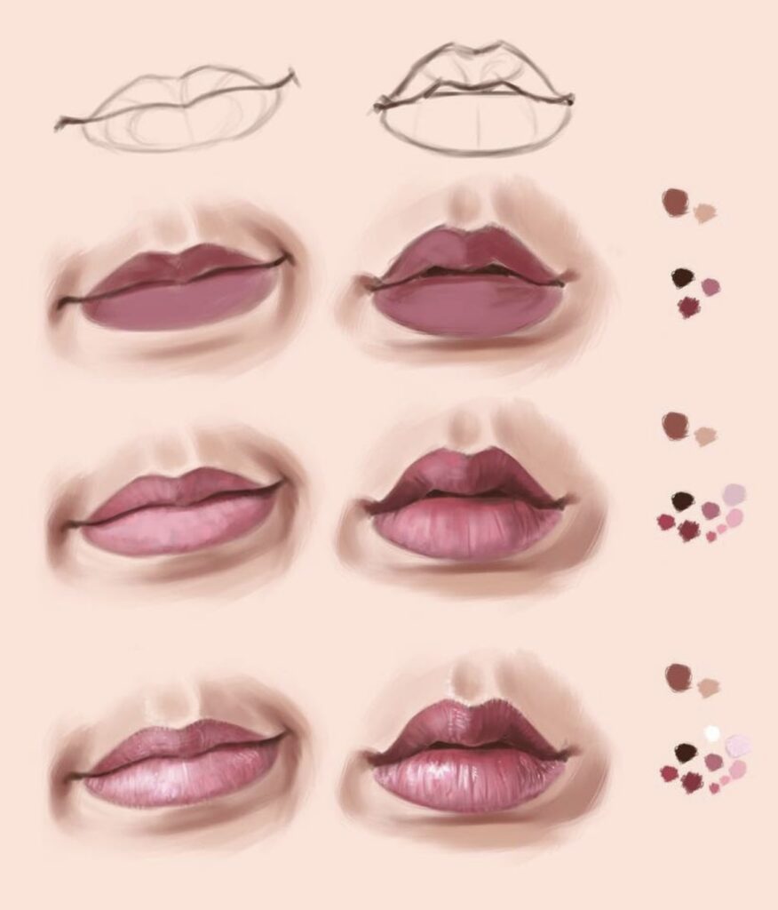 How to Draw Lips: 2 Easy Methods