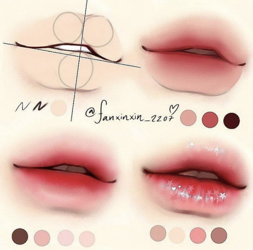 Glossy lips, me, coloured pencil, 2022 : r/Art