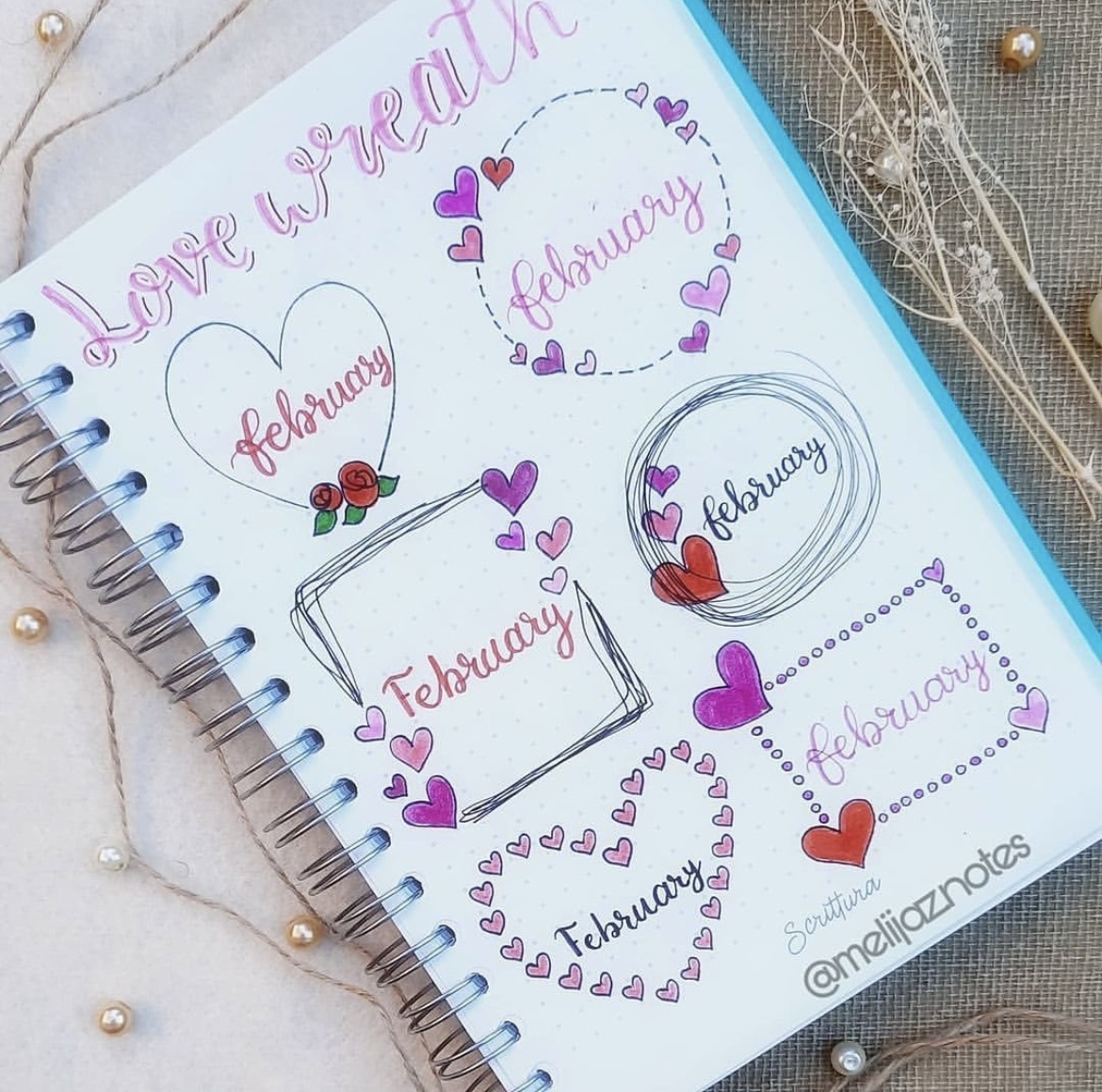22 Best February Bujo Header to try for Your Journal - atinydreamer