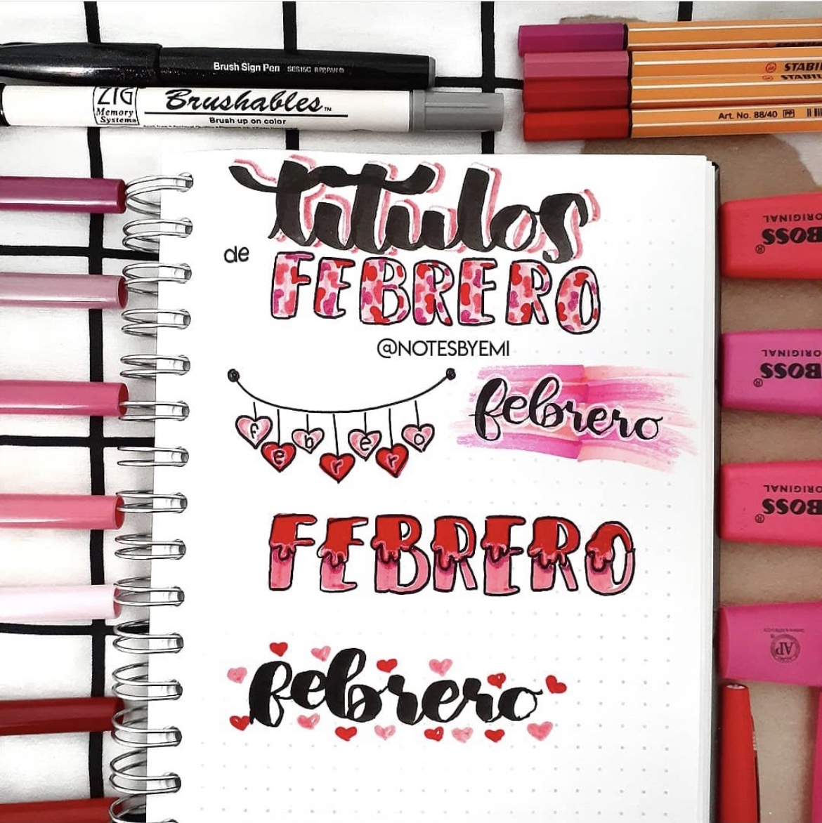 22 Best February Bujo Header to try for Your Journal - atinydreamer