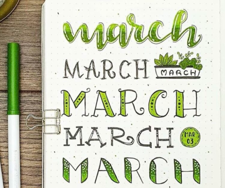 28 Best March Bujo Header to use for your journal