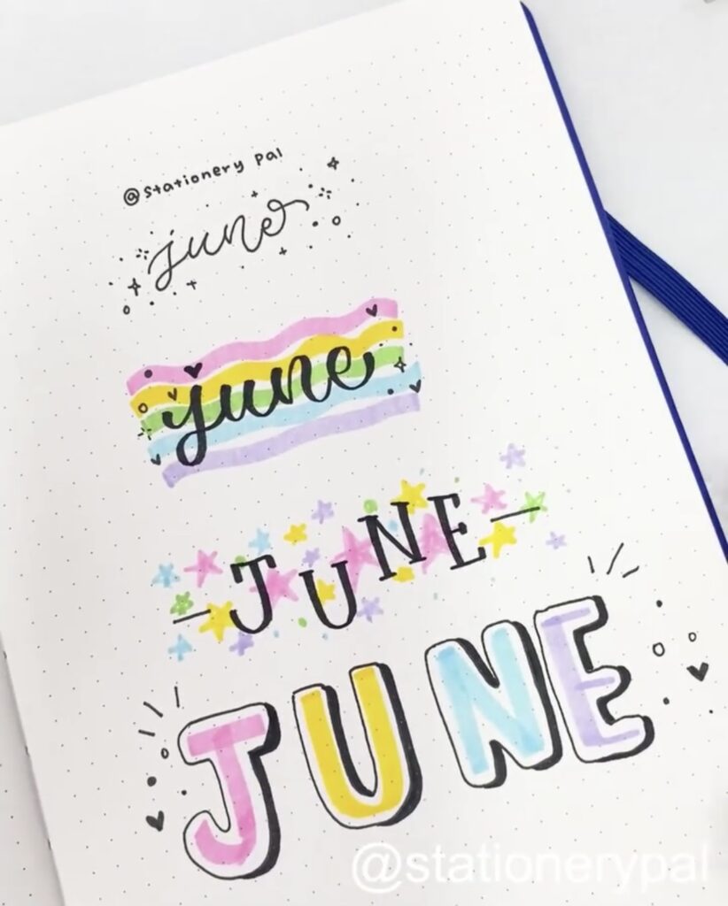31 Unique June Bujo Headers to Add Charm to Your Pages - atinydreamer