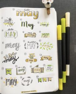 23 Best May Bujo Titles to Brighten up your Spreads - atinydreamer