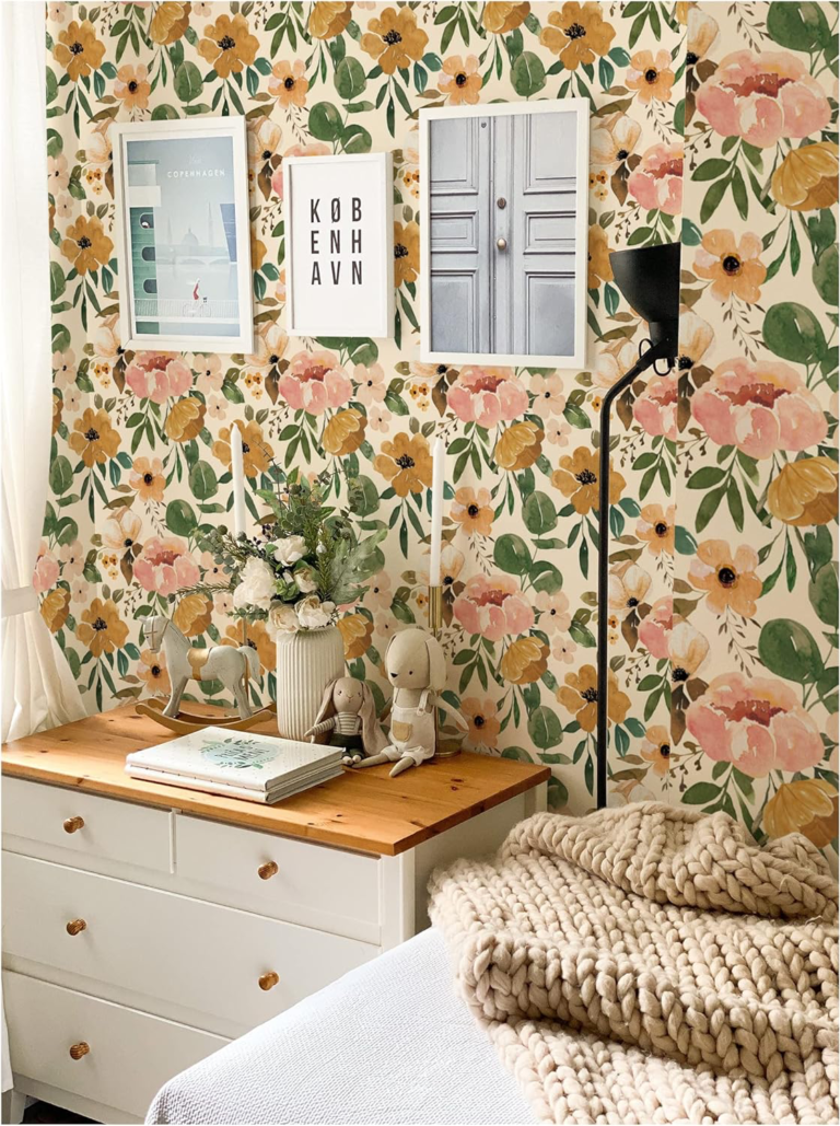 23 Best Budget-Friendly Floral Peel and Stick Wallpapers You Need ...