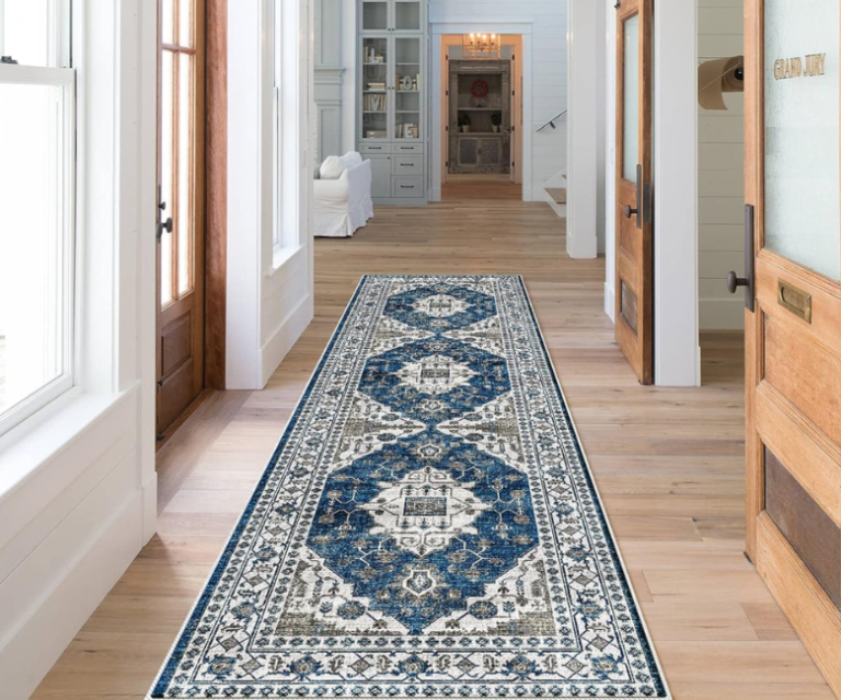 16 Best Washable Blue Runner Rugs for Your Entryway
